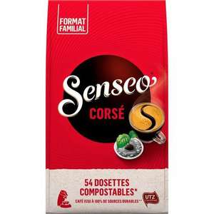 Paquet de 54 dosettes de café Senseo Café Corsé (vendeur Le Club Leader Price)