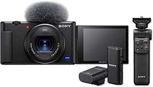 Appareil Photo numérique Sony ZV-1 Vlog + Poignée trépied bluetooth Sony GP-VPT2BT + Microphone Sony ECM-W2BT (Via coupon)