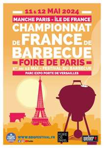 Frais de participation aux Championnats de France de Barbecue offerts lors de la Foire de Paris