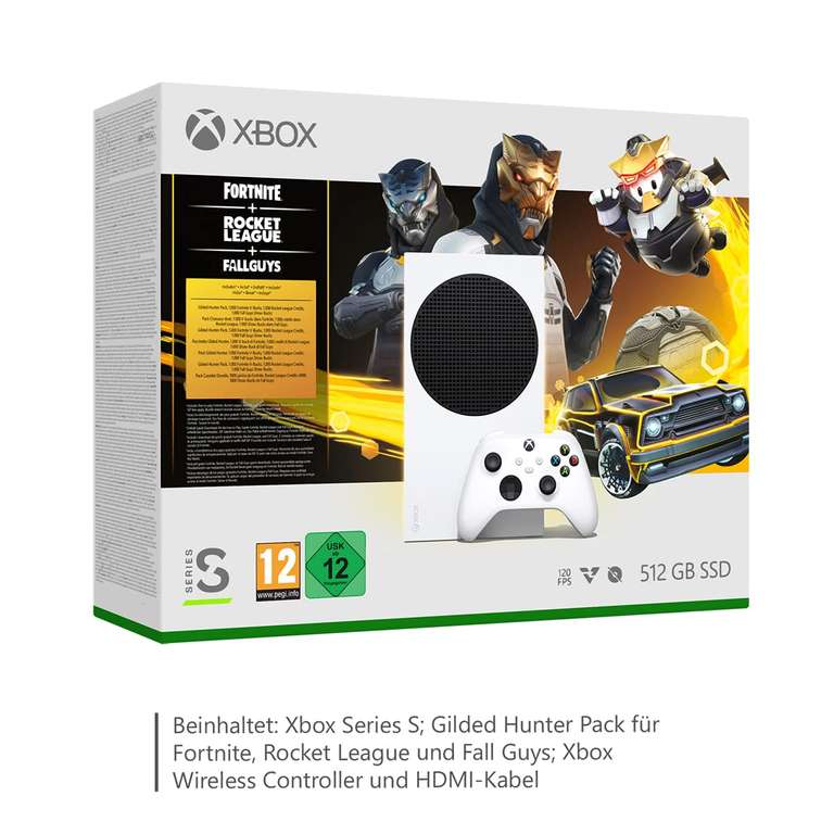 Console Microsoft Xbox Series S - Pack chasseur doré