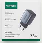 Chargeur UGREEN Nexode - 35W, GaN Tech, USB-C + USB-A (Vendeur tiers - Via coupon)