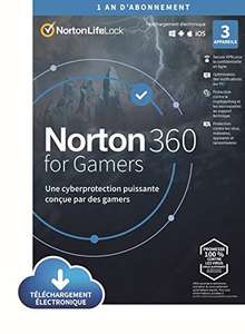 Licence de 12 Mois pour Norton 360 Gamers Edition 2022 - 3 Appareils (Dématérialisé)