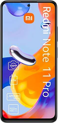 Smartphone 6.67" Xiaomi Redmi Note 11 Pro - 120 Hz AMOLED FHD+, 6 Go RAM, 128 Go (vendeur tiers)