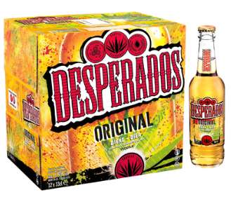 2 Packs de bière Desperados aromatisée à la Tequila - 24x33cl, 5.9°