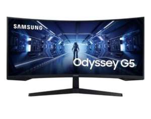 Écran PC Gaming 34" Samsung Odyssey G5 - G55T Series (C34G55TWWP) - 3440x1440, VA, 165 Hz, 1ms, HDR10, FreeSync (+ 40€ offerts en BA)