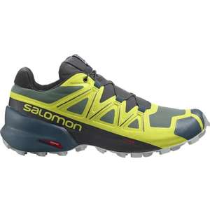 Chaussures de trail Salomon Speedcross 5 - Noir et jaune, tailles 42 2/3 au 44 2/3