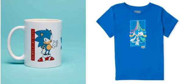 Lot Sonic Mug + T-Shirt Homme ou Femme - 100% coton (du XS au XXL) - Livraison incluse