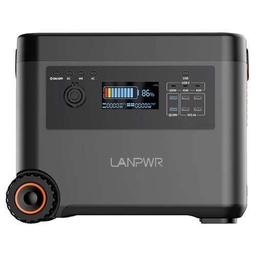 Station électrique portable LANPWR D5-2500 - 2500W / 2160Wh, LifePo4 (Entrepôt Allemagne)