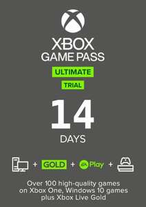 [Nouveau compte Microsoft] Abonnement de 14 jours au Xbox Game Pass Ultimate ou PC Game Pass (Dématérialisé)