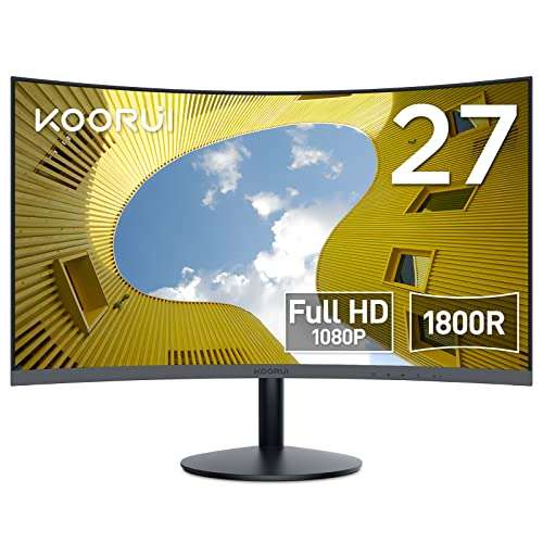 [Prime] Écran PC Incurvé 27" Koorui 27N5C - Full HD, Dalle VA, 1800R, 75Hz, 5ms (via coupon - vendeur tiers)