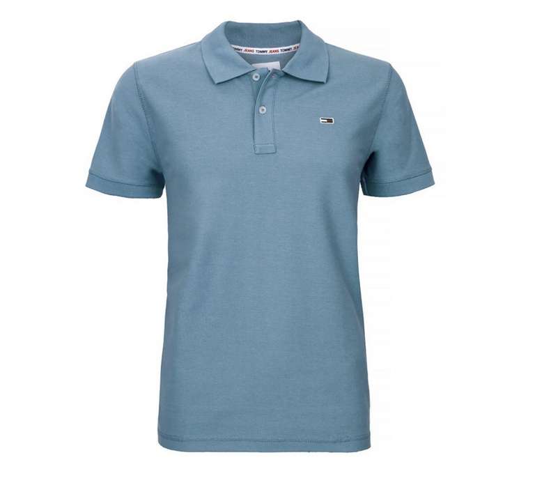 Polo Tommy Jeans TJM Classic Solid - Faded Blue, Tailles S, M, L et XL