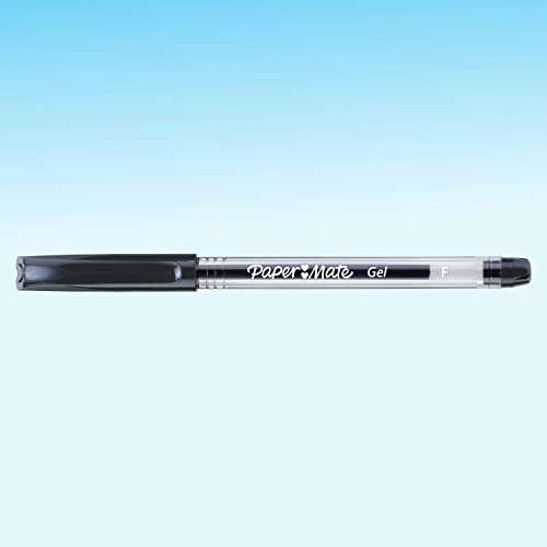 Boite de 12 stylos à encre gel Paper Mate - Noir, Pointe 0.5mm
