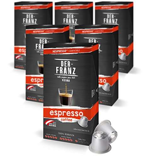 6 Paquets de 10 Capsules de Café Der-Franz compatibles Nespresso
