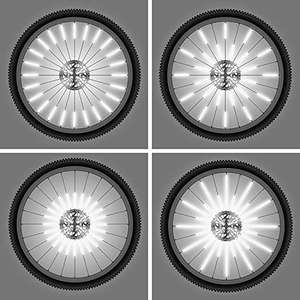 Réflecteurs de Rayons pour vélo - 72 pièces, 360° Visibilité et Montage Facile (Vendeur Tiers)