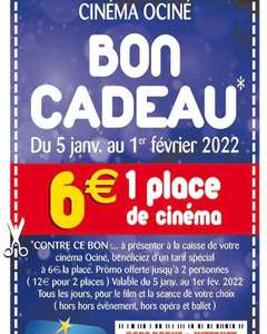 Place de cinéma à 6€ - Ociné Dunkerque (59) - Ocine.fr