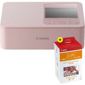 Lot Imprimante Photo Canon Selphy CP1500 Wi-Fi 10x15 - Rose + RP-108 Papier 10X15, 108 impressions