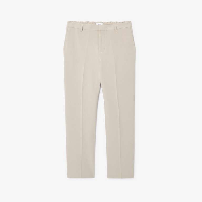 Pantalon Habillé Beige élastiqué Taille 40/42 - 95% Polyester 5% Lycra - Coupe Classique Femme - Neuf Sans étiquettes