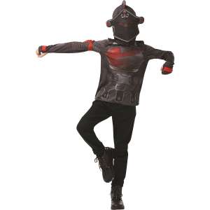 Selection de costumes en promotion - Ex: Top + cagoule enfants Rubies Fortnite Black Knight (taille 9/10 ans)
