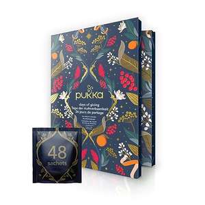 Calendrier de l'avent Pukka 2023 (48 sachets de thés noirs, thés verts et Infusions biologiques)
