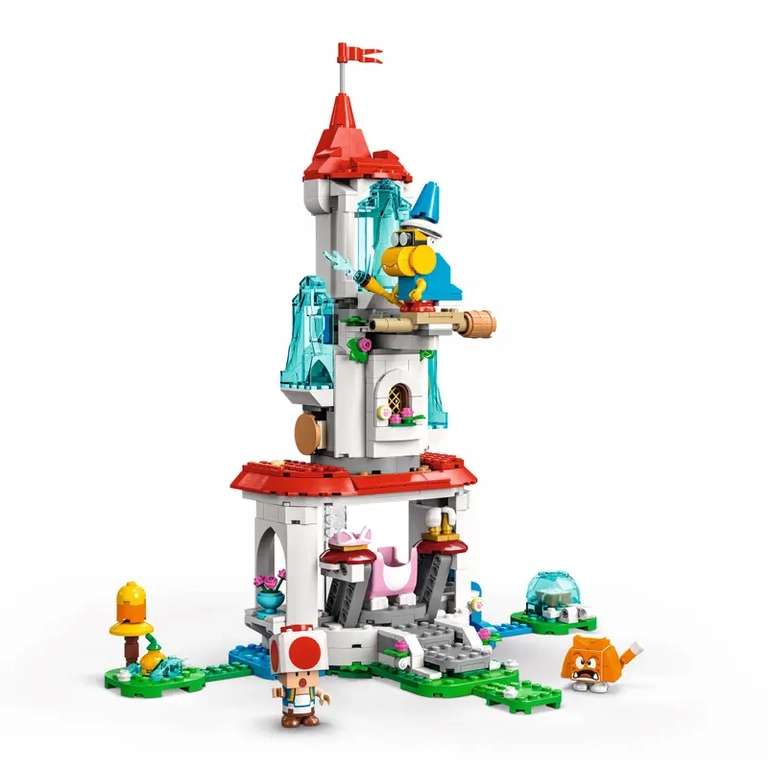 Jeu de construction Lego Super Mario 71407 - Ensemble d’extension La Tour gelée et le costume de Peach chat