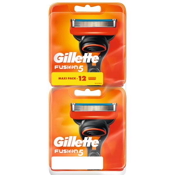 Lot de 2 Paquets de 6 lames de rasoir Gillette Fusion 5 (Via 27.84€ sur Carte Fidélité)