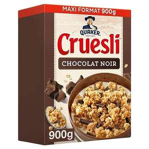 Céréales complètes au chocolat noir Quaker - 900g (Via coupon - Abonnement)