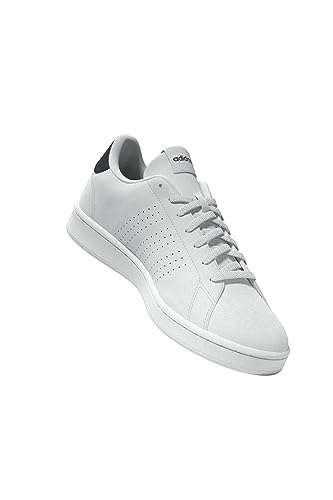 Baskets Adidas Homme Advantage - Taille 40 2/3, Blanc Tinley