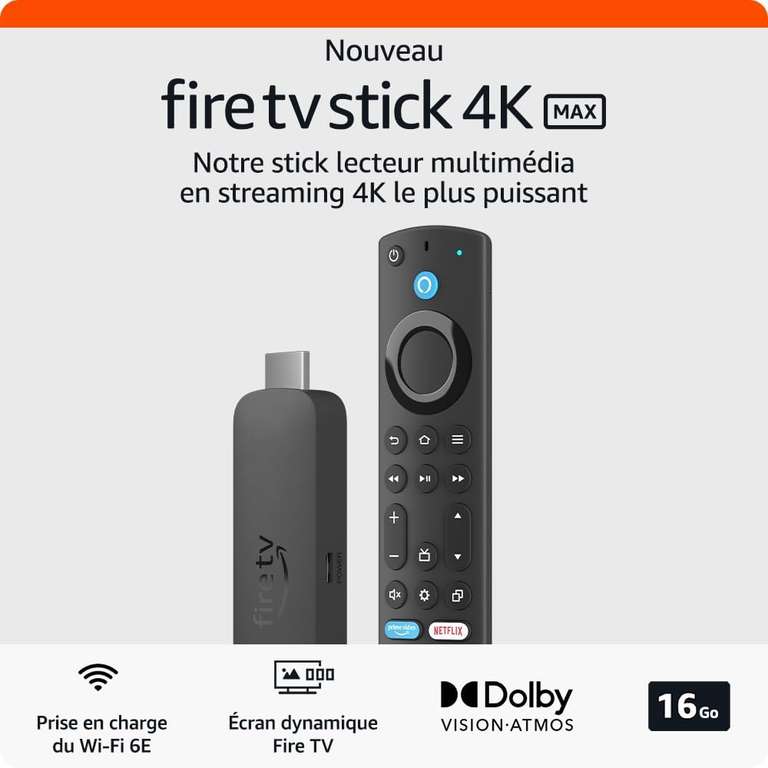 Envie d'une TV connectée pas cher ? Ce Fire TV Stick 4K par  est  l'accessoire qu'il vous faut