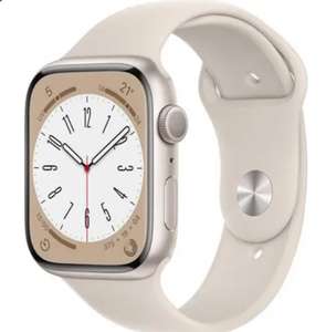 Montre connectée Apple Watch Series 8 GPS - 45 mm, Boîtier Starlight Aluminium, Bracelet Starlight Sport Band, Regular