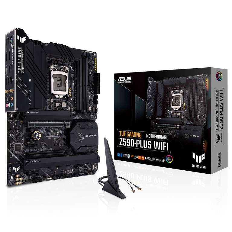 Kit upgrade PC: Processeur Intel Core i9-11900K + Carte mère Asus TUF GAMING Z590-PLUS WIFI + 16 Go de RAM Kingston Fury (3200 MHz)