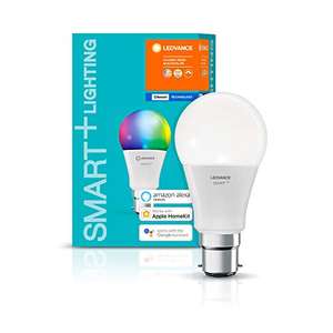 Ampoule LED connectée Ledvance Smart+ - B22d, RGB, 10W, Bluetooth Mesh, compatible Alexa & Google Home