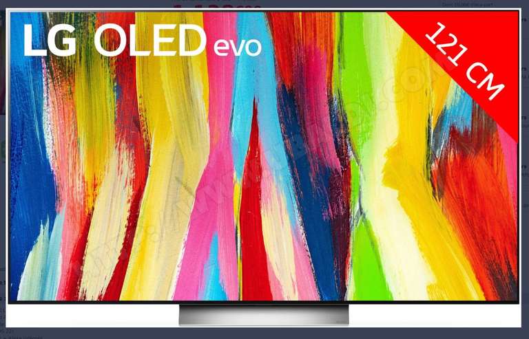 TV 48" LG OLED48C25 - OLED Evo, 4K UHD, 100 Hz, HDR, Dolby Vision IQ (via ODR de 100€)