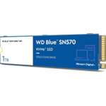 SSD interne M.2 NVMe Western Digital WD SN570 - 1 To, TLC 3D, Jusqu'à 3500-3000 Mo/s (WDS100T3B0C)