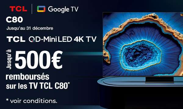 TV QLED 4K TCL-65C805 TCL à Prix Carrefour