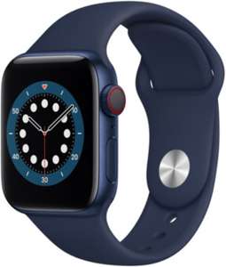 Montre connectée Apple Watch Series 6 - 4G + GPS, 40 mm, bracelet Sport, bleu