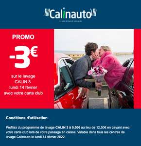 [Carte Club] Programme de lavage auto Calin 3 L'Intégral - Calinauto
