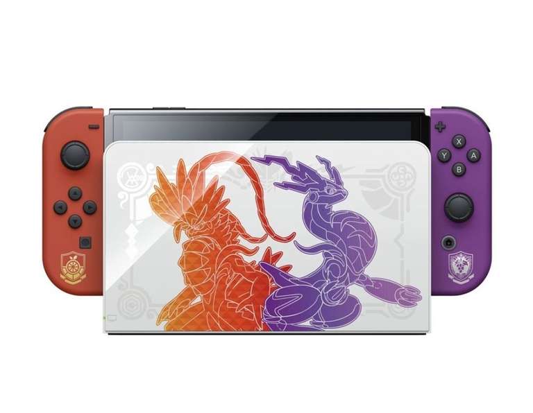 Console Nintendo Switch Modèle OLED Edition Pokémon Ecarlate & Pokémon Violet (Sélection de magasins)