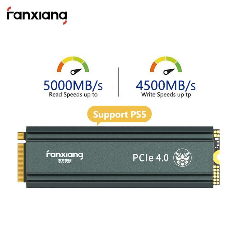 SSD interne NVMe Gen4 Fanxiang - 1 To, compatible PS5