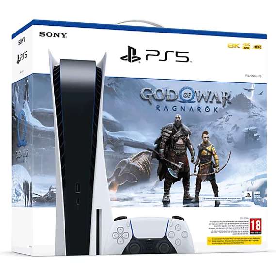 Sélection de Packs PS5 - Ex: Console PS5 + God of War Ragnarok