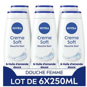 Lot de 6 Gels douche NIVEA Crème Soft Douche Soin - 250ml