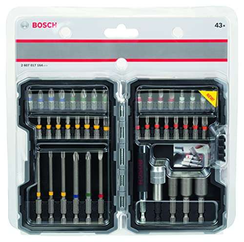 Coffrets d'embouts de vissage Bosch Professional Extra Hard 2607017164 - 43 pièces