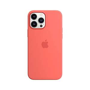 Apple Coque en silicone avec MagSafe pour iPhone 13 Pro Max - Pomelo Rose / Bleu Abysse / (PRODUCT) RED