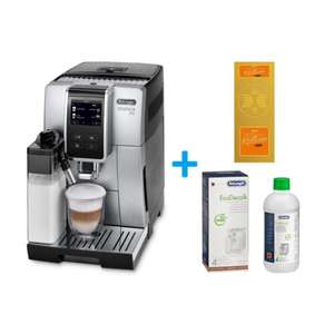 Machine à café DeLonghi Dinamica Plus ECAM 370.70.SB + détartrant et grains de café