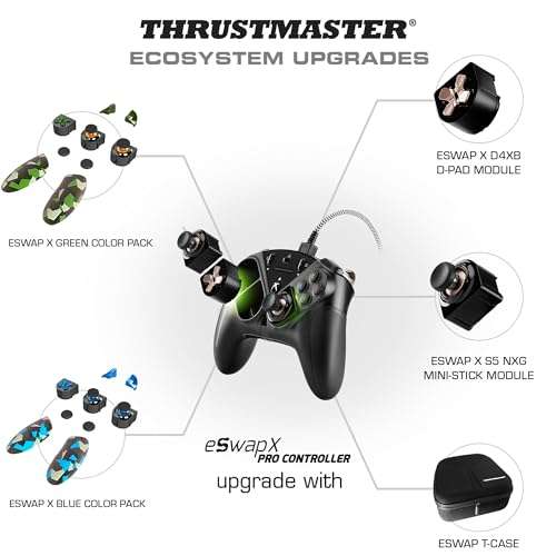 Manette de Jeu Modulaire Professionnelle Thrustmaster ESWAP X Pro Controller - Compatible avec Xbox Series X|S et PC