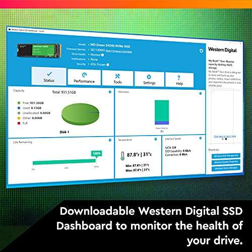 SSD Interne M.2 WD Green SN350 NVMe - 2 To