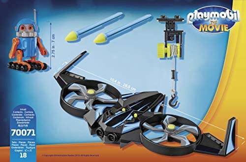Jouet Playmobil 70071 The Movie - Robotitron avec Drone