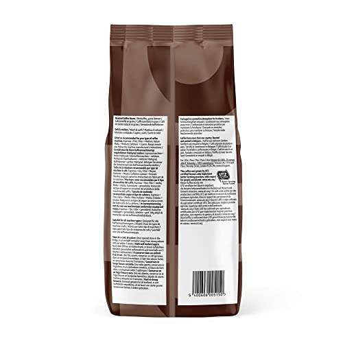 2 paquets de café en grains Amazon Brand Solimo - UTZ Certified, 2 Kg (2x1Kg)
