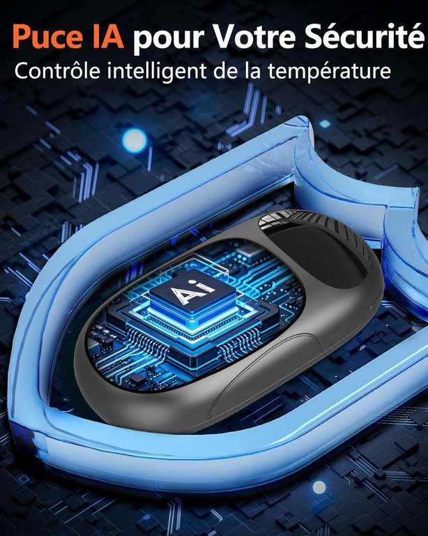 Chaufferettes Mains Rechargeables DDKJ - 2 Pièces Avec écran LCD, 3 Niveaux De Chaleur, Autonomie 36h
