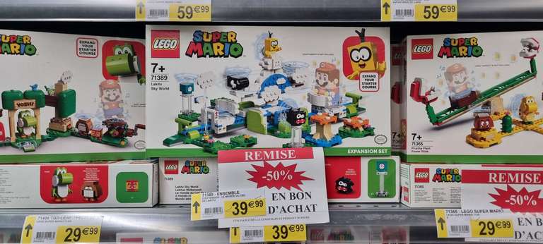 50% offerts en bon d'achat sur une sélection sets Lego Mario, Friends & City - Forbach (57)