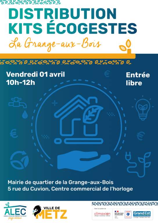 [Habitants] Distribution gratuite de kits écogestes - La Grange-aux-Bois, Metz (57)